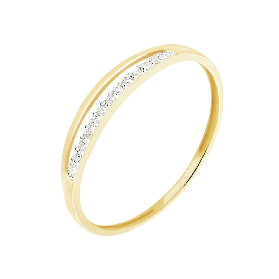 Outlet Histoire d'Or Bague Arslane Or Jaune Diamant