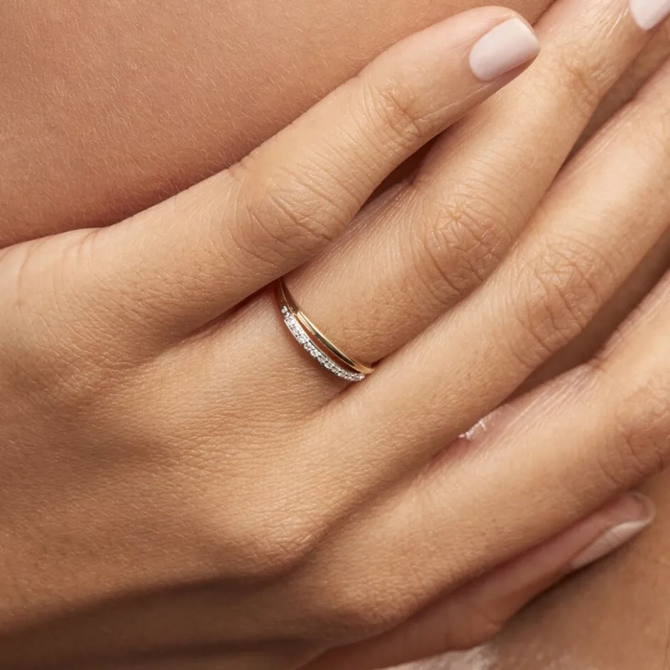 Outlet Histoire d'Or Bague Arslane Or Jaune Diamant