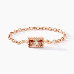 Best Histoire d'Or Bague Aselya Argent Rose Oxyde De Zirconium argent rose oxyde champagne