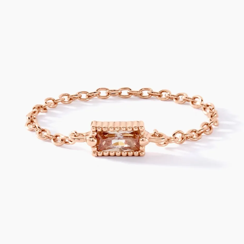 Best Histoire d'Or Bague Aselya Argent Rose Oxyde De Zirconium argent rose oxyde champagne