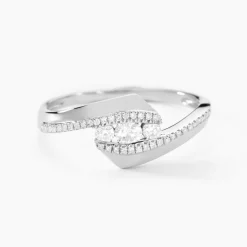Clearance Histoire d'Or Bague Barbara Or Blanc Diamant