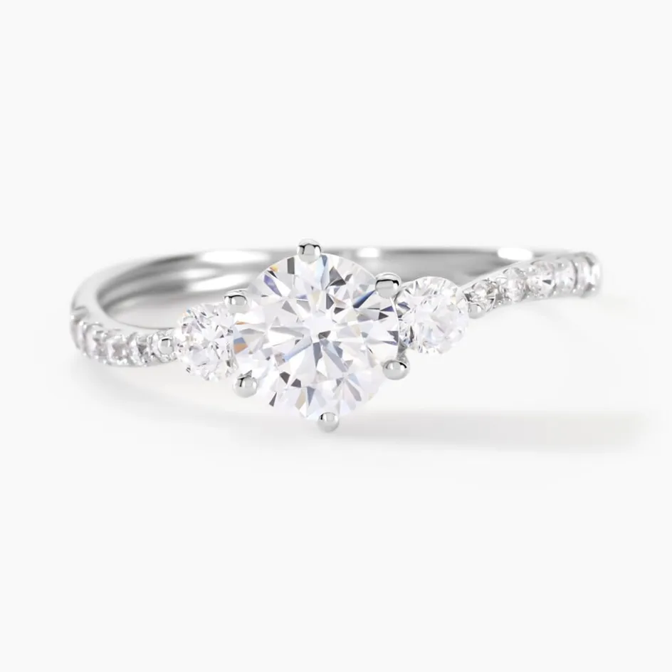 Outlet Histoire d'Or Bague Berata Or Blanc Oxyde De Zirconium