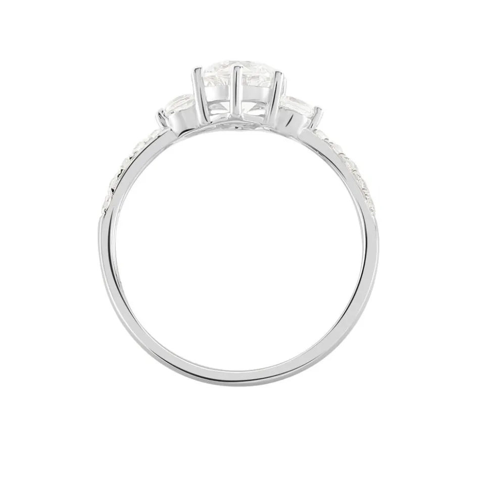 Outlet Histoire d'Or Bague Berata Or Blanc Oxyde De Zirconium