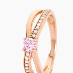 Online Histoire d'Or Bague Bertheline Argent Rose Oxyde De Zirconium argent rose oxyde rose
