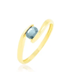 Clearance Histoire d'Or Bague Camilia Or Jaune Aigue Marine