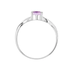 New Histoire d'Or Bague Candice Or Blanc Amethyste or blanc amethyste violette