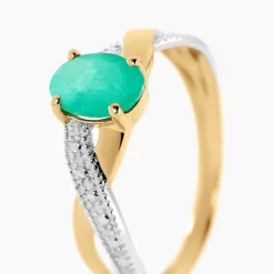 Histoire d'Or Bague Candice Or Jaune Emeraude* Bagues|Bagues Avec Pierre