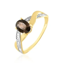 Outlet Histoire d'Or Bague Candice Or Jaune Quartz