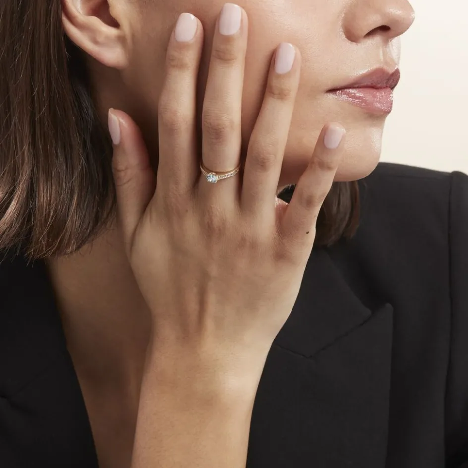 Histoire d'Or Bague Carrol Or Jaune Topaze Oxyde De Zirconium* Bagues|Bagues Avec Pierre