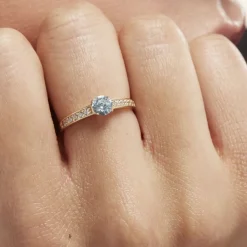 Histoire d'Or Bague Carrol Or Jaune Topaze Oxyde De Zirconium* Bagues|Bagues Avec Pierre