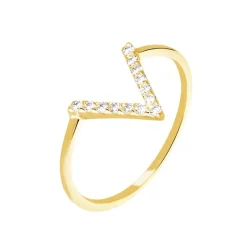 Outlet Histoire d'Or Bague Celene Or Jaune Oxyde De Zirconium