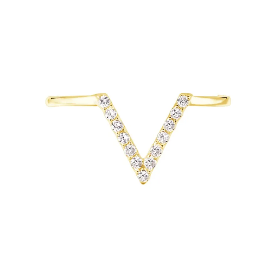 Outlet Histoire d'Or Bague Celene Or Jaune Oxyde De Zirconium