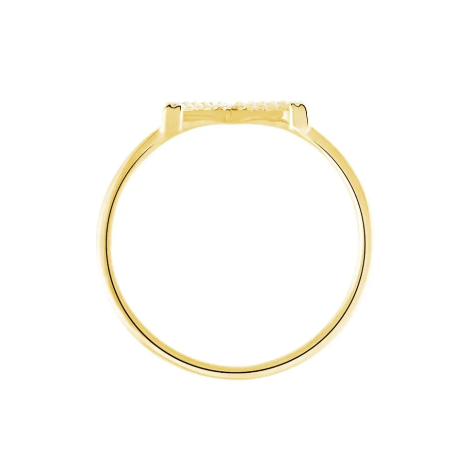 Outlet Histoire d'Or Bague Celene Or Jaune Oxyde De Zirconium
