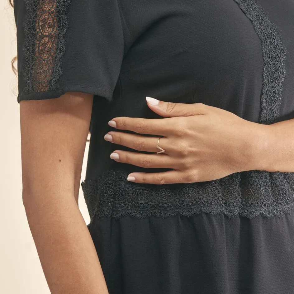 Outlet Histoire d'Or Bague Celene Or Jaune Oxyde De Zirconium