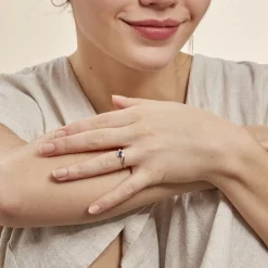 Clearance Histoire d'Or Bague Celestine Or Jaune Saphir Et Diamant