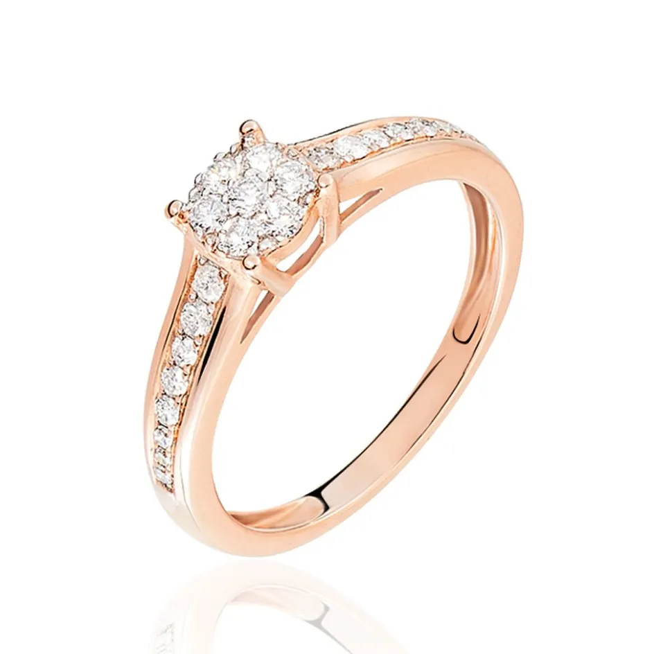 Outlet Histoire d'Or Bague Celia or rose diamant