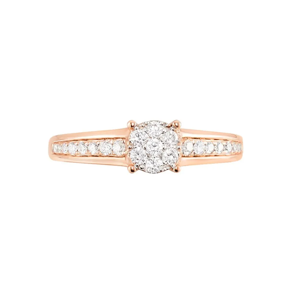 Outlet Histoire d'Or Bague Celia or rose diamant
