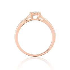 Outlet Histoire d'Or Bague Celia or rose diamant