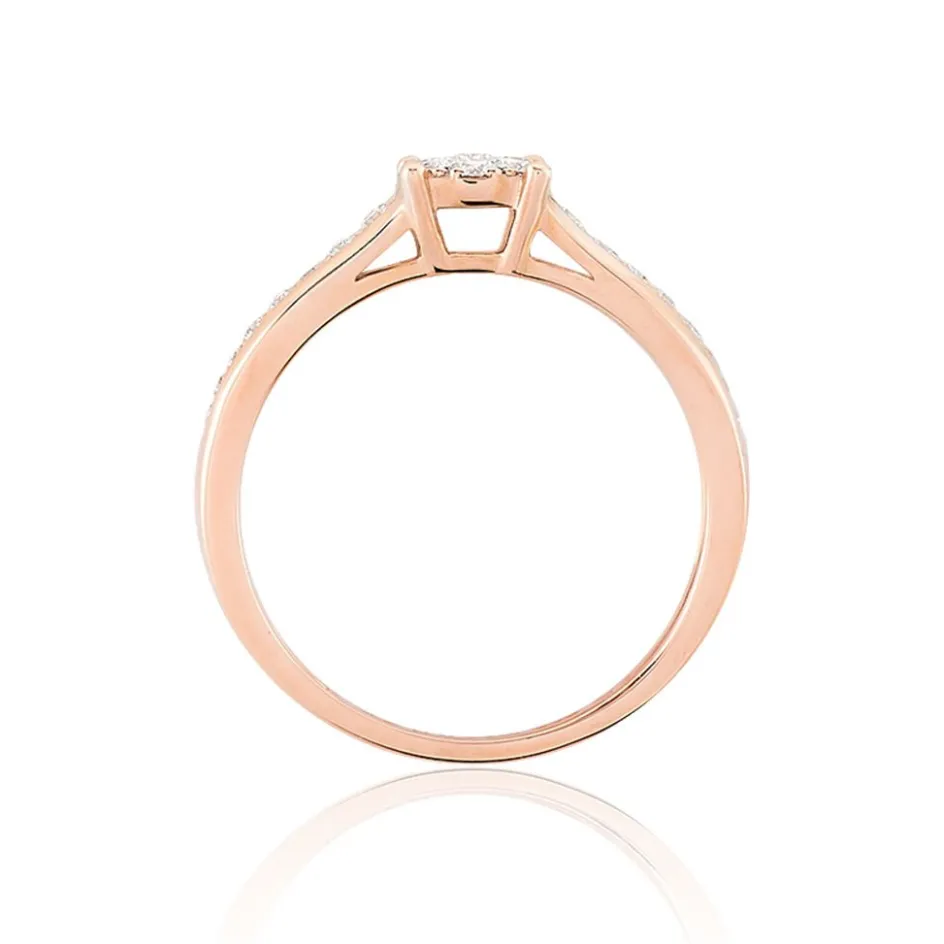 Outlet Histoire d'Or Bague Celia or rose diamant