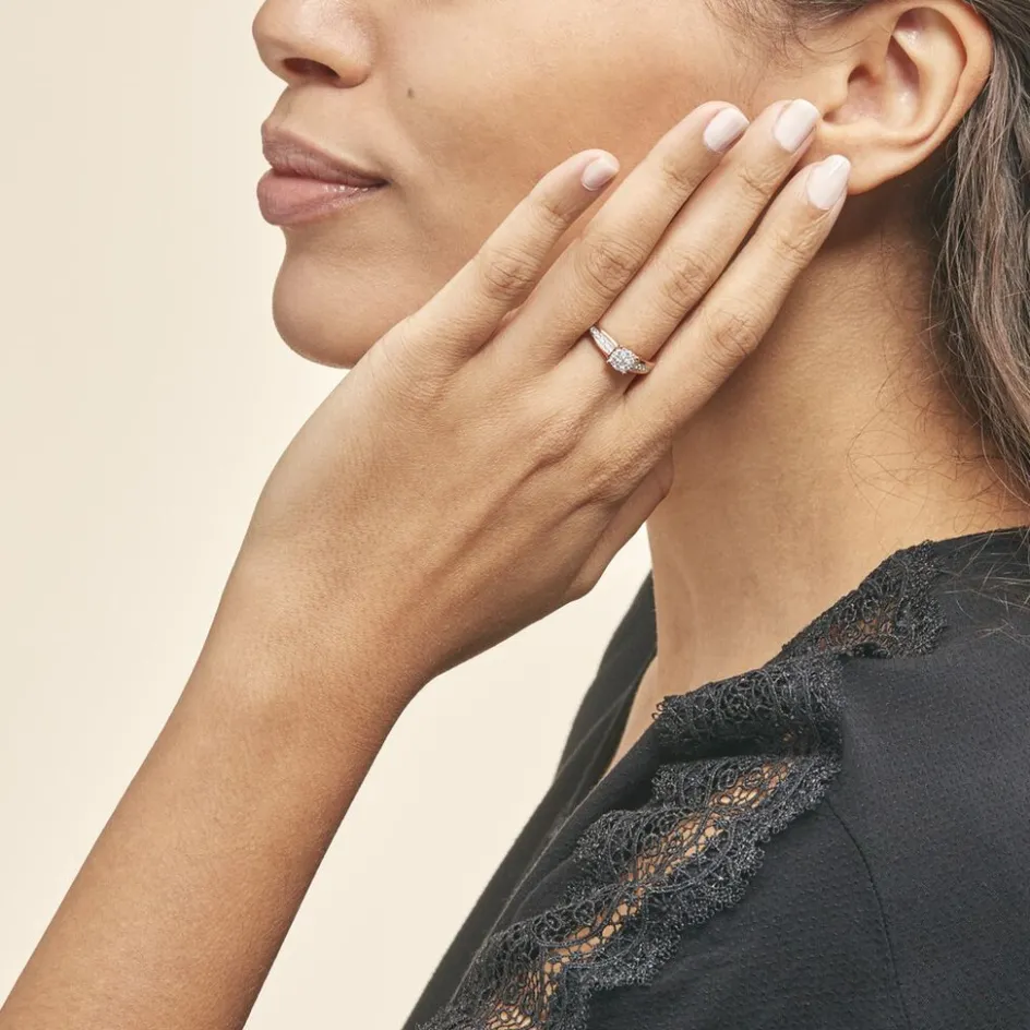 Outlet Histoire d'Or Bague Celia or rose diamant