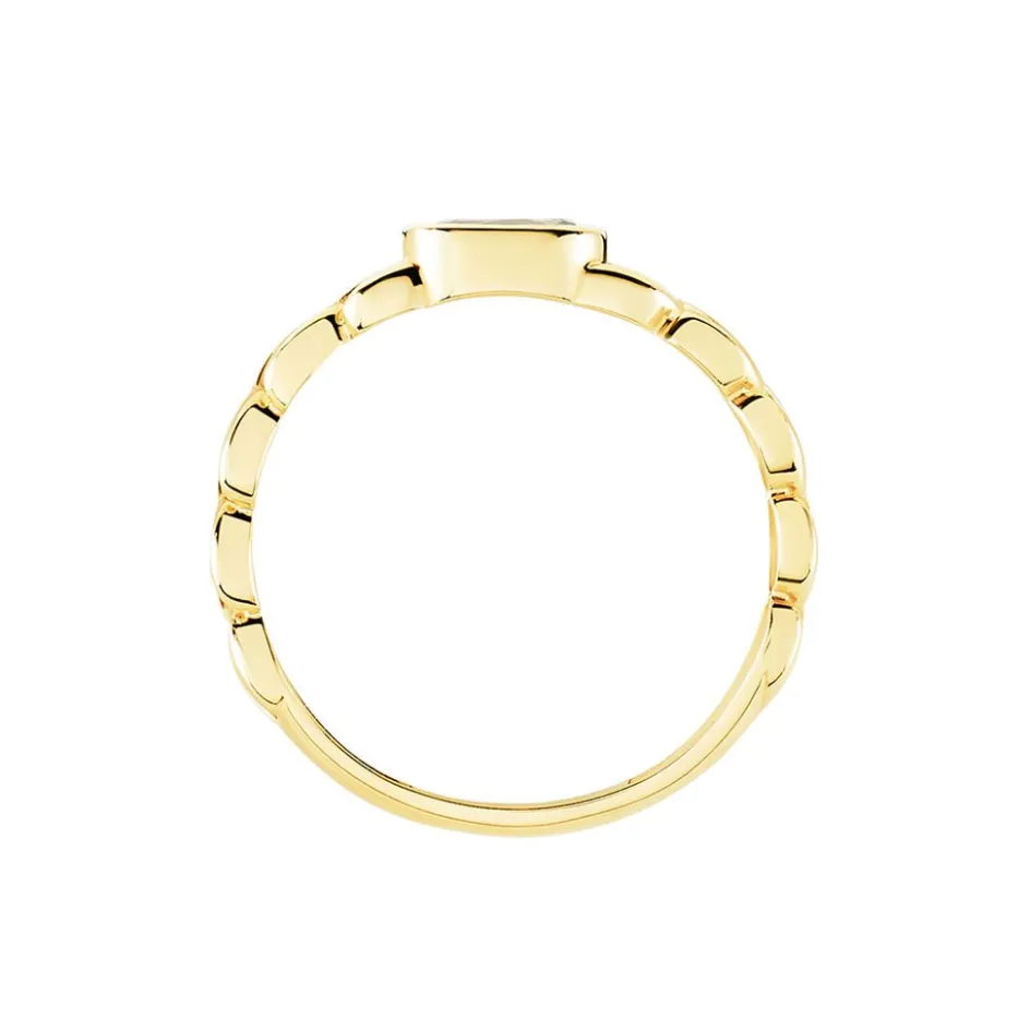 Histoire d'Or Bague Chain Or Jaune Topaze or jaune topaze bleu sky
