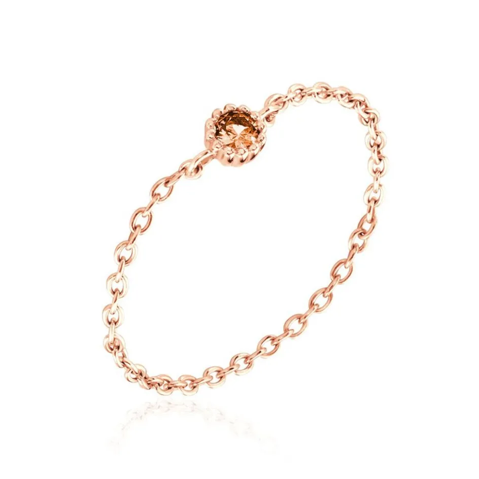 Sale Histoire d'Or Bague Chaine Rio Selaron Argent Rose Oxyde De Zirconium argent rose oxyde champagne