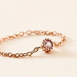 Outlet Histoire d'Or Bague Chaine Rio Selaron Argent Rose Oxyde De Zirconium argent rose oxyde rose