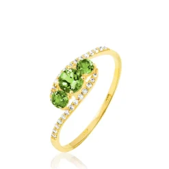Sale Histoire d'Or Bague Chloe Or Jaune Péridot Et Diamant