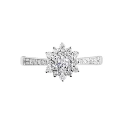 Clearance Histoire d'Or Bague Chouchou Platine Blanc Diamant