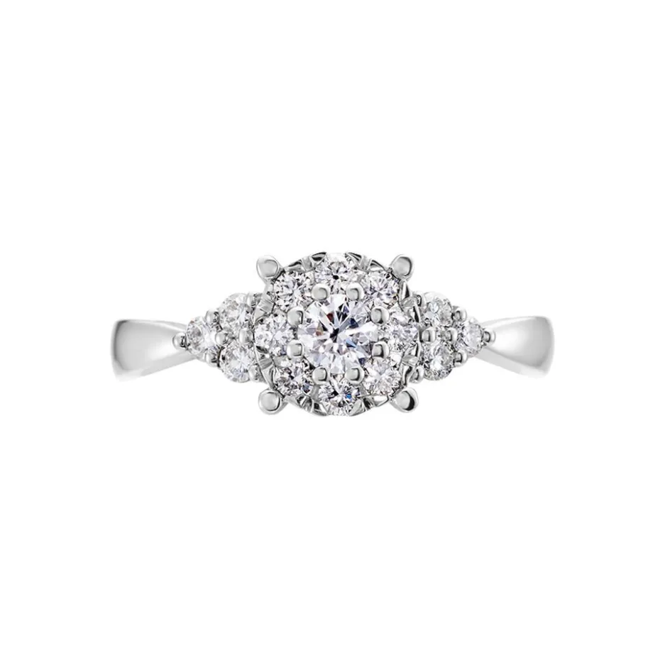 Best Histoire d'Or Bague Cierra Platine Blanc Diamant