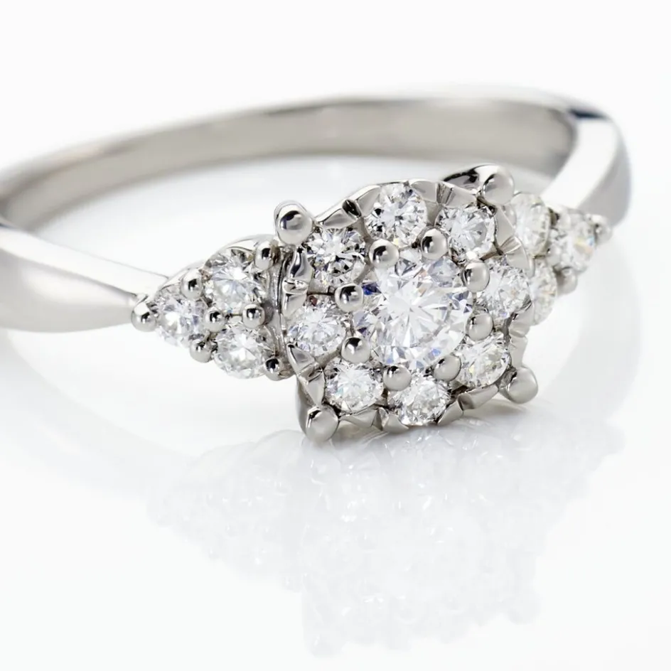 Best Histoire d'Or Bague Cierra Platine Blanc Diamant