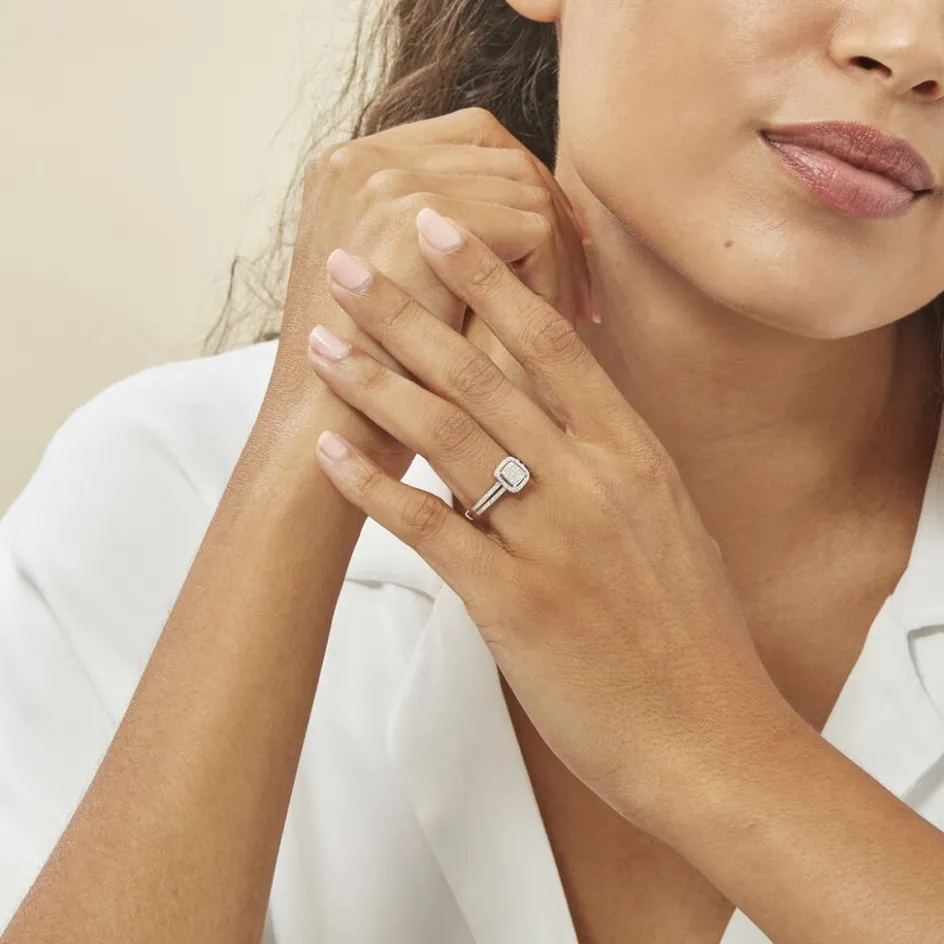 Sale Histoire d'Or Bague Collection 1986 Or Blanc Diamant