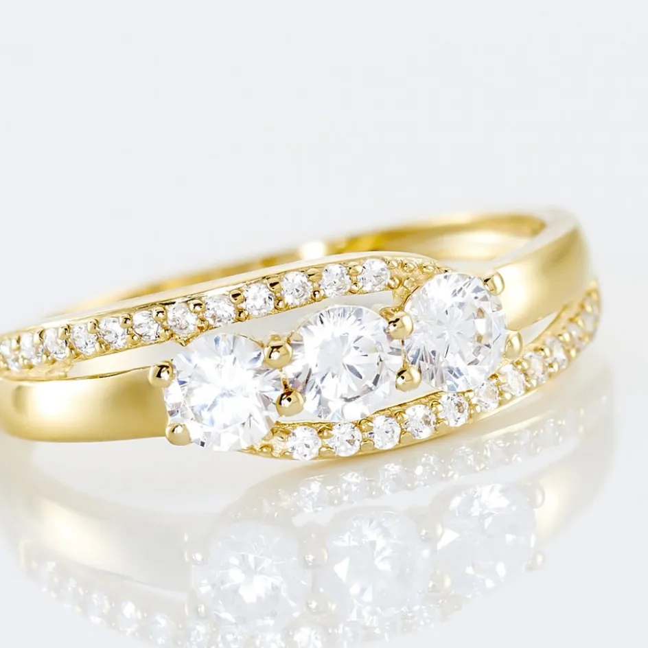 Histoire d'Or Bague Comete De Zirconium* Bagues|Bagues Avec Pierre