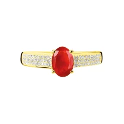 Best Histoire d'Or Bague Crista Et Diamant or jaune rubis