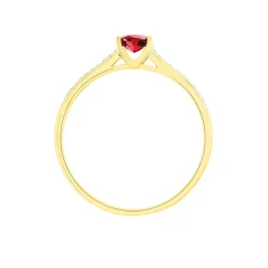 Histoire d'Or Bague Crista Et Diamant or jaune rubis