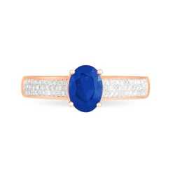 Clearance Histoire d'Or Bague Crista Et Diamant or rose saphir