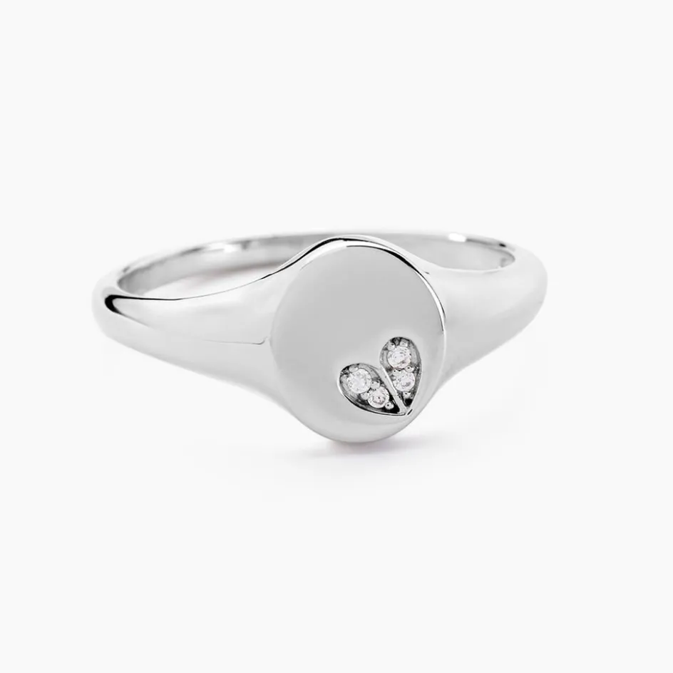 Sale Histoire d'Or Bague Declaration De Zirconium argent blanc oxyde