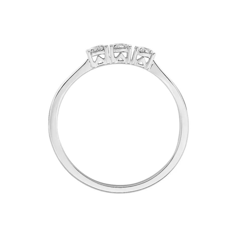 Clearance Histoire d'Or Bague Diamotion or blanc diamant
