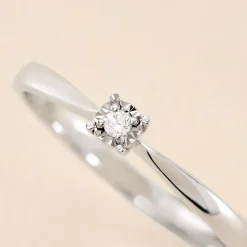 Outlet Histoire d'Or Bague Diamotion or blanc diamant