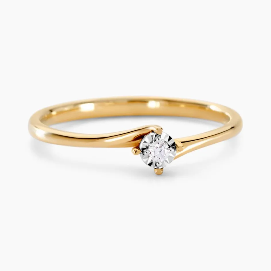 Discount Histoire d'Or Bague Diamotion or jaune diamant