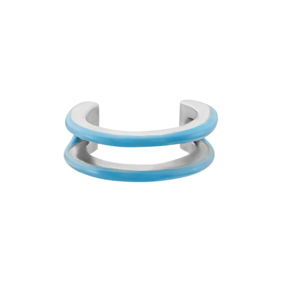 Sale Histoire d'Or Bague D'oreille Unitaire Argent Blanc Samba