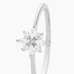 Best Histoire d'Or Bague Eclat Argent Blanc Oxyde De Zirconium