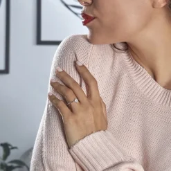 Best Histoire d'Or Bague Eclat Argent Blanc Oxyde De Zirconium