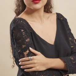 Histoire d'Or Bague Edwyna argent blanc