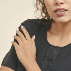 Best Histoire d'Or Bague Eister Or Jaune Oxyde De Zirconium