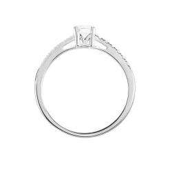 Clearance Histoire d'Or Bague Eliisa Or Blanc Diamant