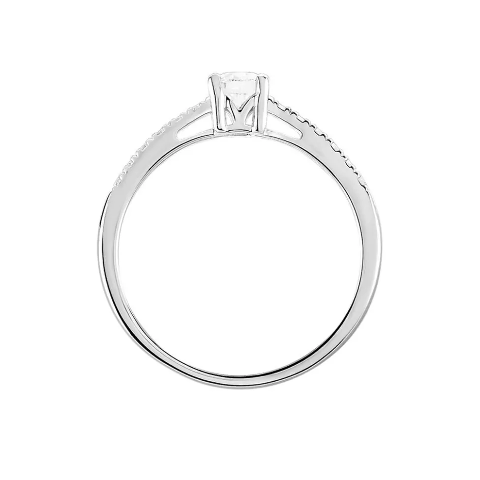 Clearance Histoire d'Or Bague Eliisa Or Blanc Diamant