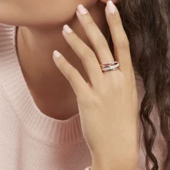 Online Histoire d'Or Bague Elodea or rose diamant