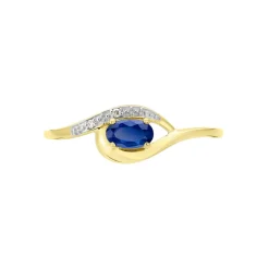 Discount Histoire d'Or Bague Emotion Diamant or jaune saphir