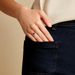 Discount Histoire d'Or Bague Emotion Diamant or jaune saphir